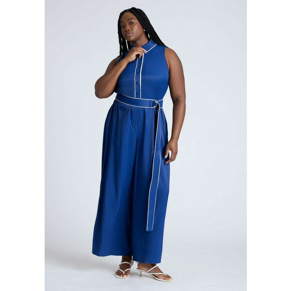 エロクイ レディース カジュアルパンツ ボトムス Plus Size Tennis Jumpsuit Estate blue
