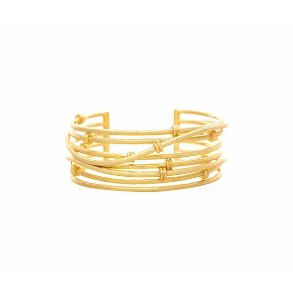 リブカフリードマン レディース ブレスレット・バングル・アンクレット アクセサリー Satin Mini Mina Knotted Cuff Bracelet Gold