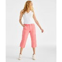 スタイルアンドコー レディース カジュアルパンツ ボトムス Women's Cargo Capri Pants, Created for Macy's Salmon Rose