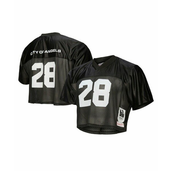 ミッチェル&ネス レディース カットソー トップス Women's Black LA28 Mesh Legacy Jersey Black