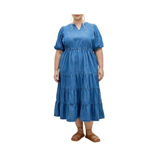シティーシック レディース ワンピース トップス Plus Size August Dress Light wash シティーシック レディース ワンピース トップス Plus Size August Dress Light wash