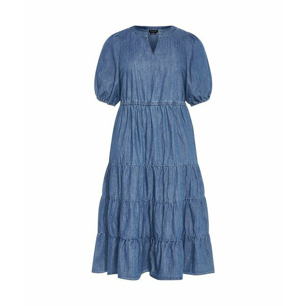 シティーシック レディース ワンピース トップス Plus Size August Dress Light wash