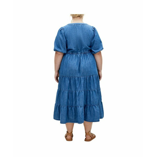 シティーシック レディース ワンピース トップス Plus Size August Dress Light wash