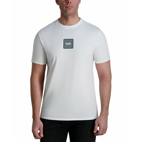 カールラガーフェルド メンズ シャツ トップス Men's Logo T-Shirt White