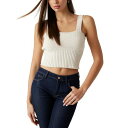 ゲス レディース カットソー トップス Women's Cropped Erynn Knit Sweater Tank Top Natural Multi(4)