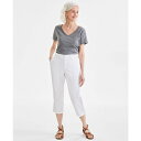 スタイルアンドコー レディース カジュアルパンツ ボトムス Women's Mid-Rise Comfort Waist Capri Pants, Exclusively at Macy's Bright White