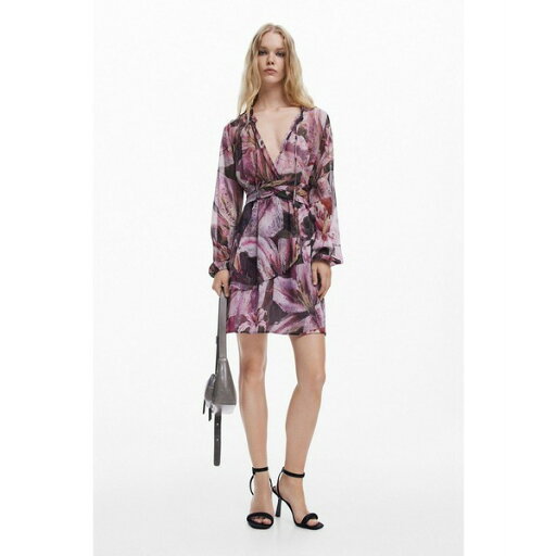 デジグアル レディース ワンピース トップス Women's Flowy orchid dress Pink デジグアル レディース ワンピース トップス Women's Flowy orchid dress Pink