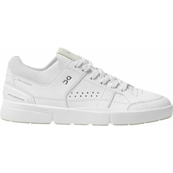 オン メンズ スニーカー シューズ On Men's THE ROGER Clubhouse Shoes White/White