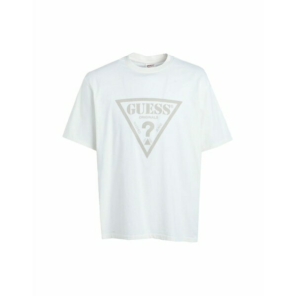 【送料無料】 ゲス メンズ Tシャツ トップス T-shirts Ivory