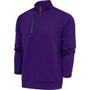 アンティグア メンズ ジャケット＆ブルゾン アウター Antigua Men's Generation 1/2 Zip Golf Pullover Dark Purple