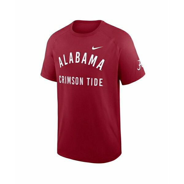 ナイキ メンズ シャツ トップス Men's Crimson Alabama Crimson Tide Ready Raglan Premium Performance T-Shirt Crimson