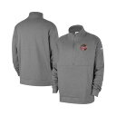 ナイキ メンズ パーカー・スウェットシャツ アウター Men's Heather Gray Indiana Fever React Club Half-Zip Pullover Sweatshirt Heather Gray(4)