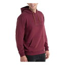 ソログッド メンズ パーカー・スウェットシャツ アウター Men's Heavyweight Embossed Logo Pullover Hoodie Chocolate maroon