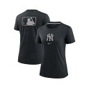 ナイキ レディース カットソー トップス Women's Navy New York Yankees Authentic Collection Early Work Tri-Blend T-Shirt Navy|詳細画像