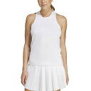 アディダス レディース カットソー トップス Women's Club Slim-Fit Racerback Tank Top White
