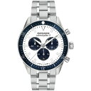 モバド メンズ 腕時計 アクセサリー Men's Calendoplan S Swiss Quartz Chrono Stainless-Steel Watch, 42mm Silver-Tone(2)