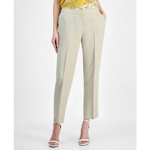 カスパー レディース カジュアルパンツ ボトムス Women's Mid-Rise Straight-Leg Ankle Pants, Regular & Petite Summer Straw カスパー レディース カジュアルパンツ ボトムス Women's Mid-Rise Straight-Leg Ankle Pants, Regular & Petite Summer Straw
