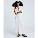 ケネスコール レディース ワンピース トップス Women's Long-Sleeve Maxi Shirtdress Pure White