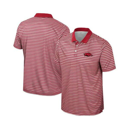 コロシアム メンズ シャツ トップス Men's Cardinal Arkansas Razorbacks Striped Polo Shirt Cardinal コロシアム メンズ シャツ トップス Men's Cardinal Arkansas Razorbacks Striped Polo Shirt Cardinal
