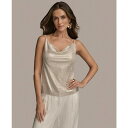 ダナ キャラン ニューヨーク レディース カットソー トップス Women's Metallic Sequin Embellished Camisole, Re...