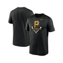 ナイキ レディース Tシャツ トップス Men's Black Pittsburgh Pirates Icon Legend T-shirt Black