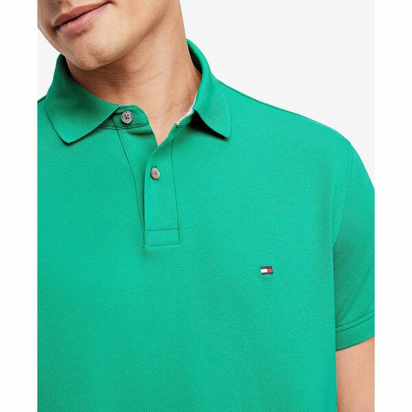 トミー ヒルフィガー メンズ ポロシャツ トップス Men's Cotton Classic Fit 1985 Polo Olympic Green