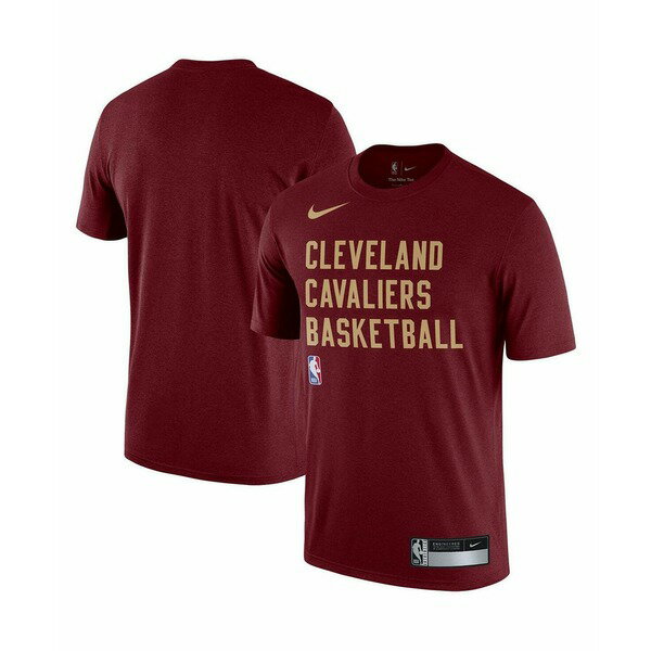 ナイキ レディース Tシャツ トップス Men's Wine Cleveland Cavaliers 2023/24 Sideline Legend Performance Practice T-shirt Wine