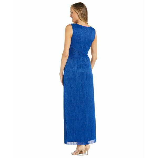 アールアンドエムリチャーズ レディース ワンピース トップス Women's Metallic Embellished Sleeveless Gown Royal