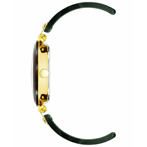 アンクライン レディース 腕時計 アクセサリー Women s Three-Hand Quartz Green and Burgundy Resin with Gold-Tone Alloy Accents Bangle Watch 34mm Gold-Tone Green Burgundy