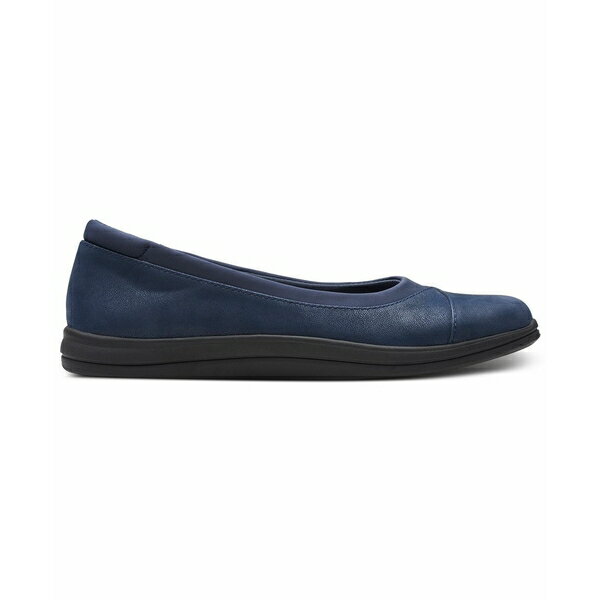 クラークス クラークス レディース サンダル シューズ Women's Breeze Ayla Round-Toe Slip-On Flats Navy