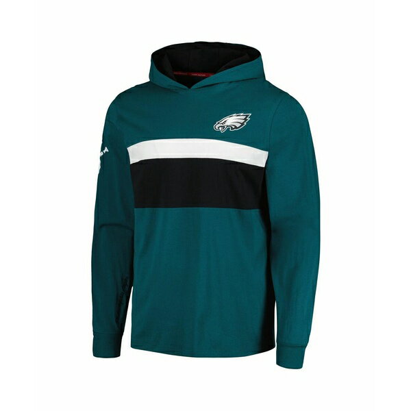 g~[ qtBK[ fB[X TVc gbvX Men's Midnight Green Philadelphia Eagles Morgan Long Sleeve Hoodie T-shirt Green