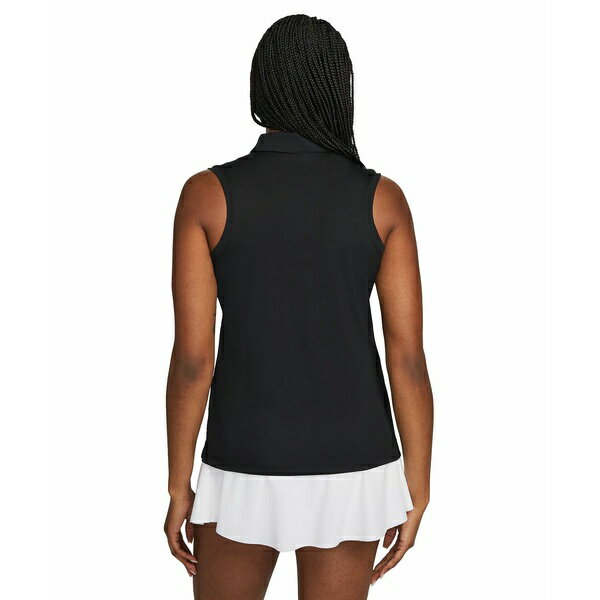 ナイキ レディース Tシャツ トップス Women's Dri-FIT Victory Sleeveless Golf Polo T-Shirt Black/white