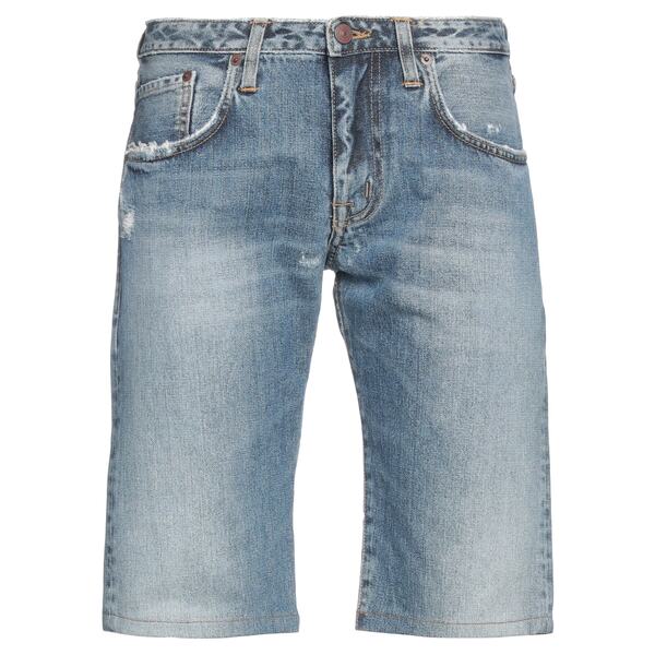 【送料無料】 プラス・ピープル メンズ デニムパンツ ボトムス Denim shorts Blue