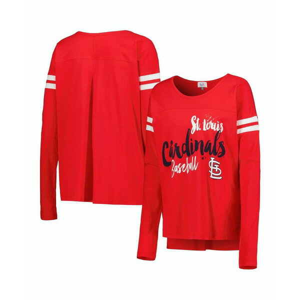 タッチ レディース カットソー トップス Women's Red St. Louis Cardinals Free Agent Long Sleeve T-shirt Red