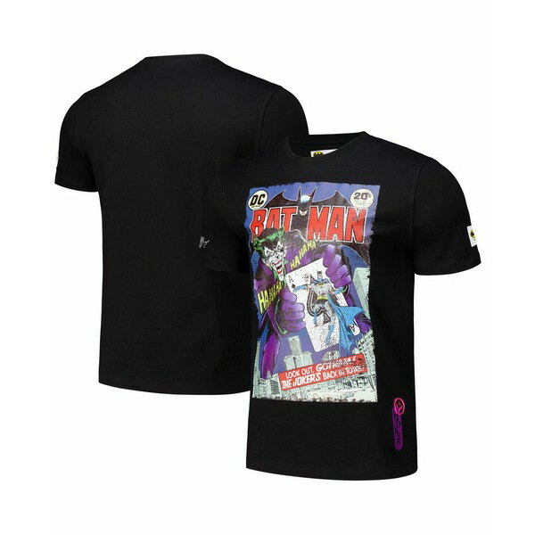 フリーズ マックス メンズ シャツ トップス Men's Black Batman Comics the Joker Comic Regular Fit T..