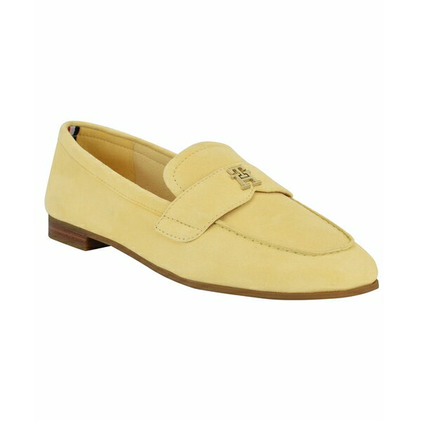 トミー ヒルフィガー レディース スリッポン・ローファー シューズ Women's Razzi Slip-On Loafers Yellow Suede