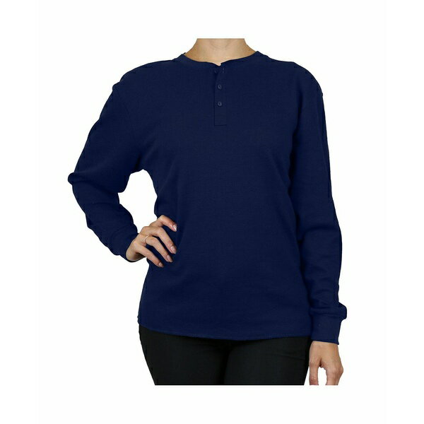 ギャラクシーバイハルビック レディース カットソー トップス Women's Loose Fitting Waffle-Knit Henl..