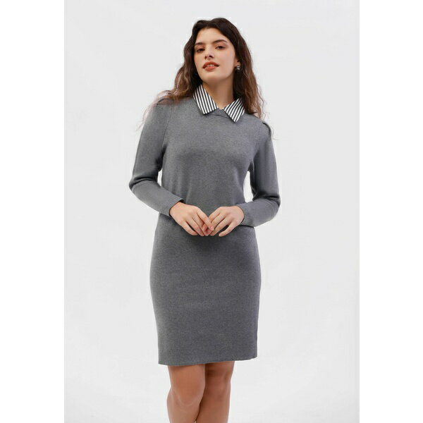  ե ǥ ԡ ȥåץ Jumper dress - dark grey melange