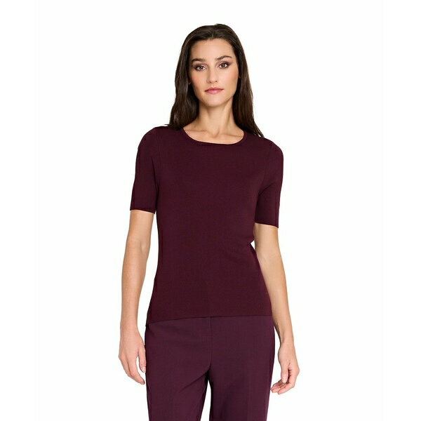 タハリエーエスエル レディース ニット&セーター アウター Women's Fine-Rib Crewneck Sweater T-Shirt..