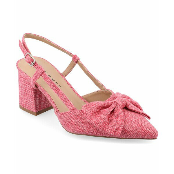 ジャーニーコレクション レディース ヒール シューズ Women's Tailynn Wide Width Slingback Block Heel Pumps Pink