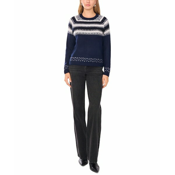 サム アンド ジェス レディース ニット&セーター アウター Women's Cozy Fairisle Sweater Classic Navy