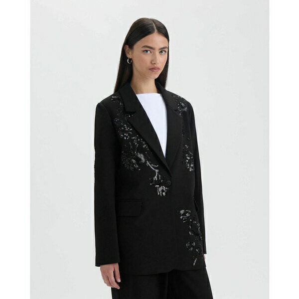 エヌブイエルティー レディース ジャケット＆ブルゾン アウター Women's Sequin Blazer Black