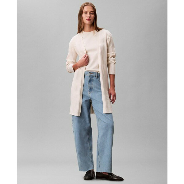 カルバンクライン レディース ニット&セーター アウター Women's Long Sleeve Duster Cardigan Sweater..