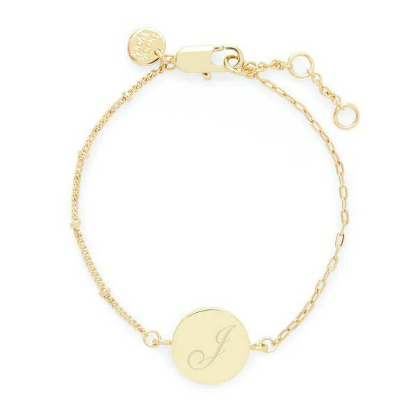 ブルック アンド ヨーク レディース ブレスレット・バングル・アンクレット アクセサリー 14K Gold Plated Paige Initial Bracelet Gold-Plated - J