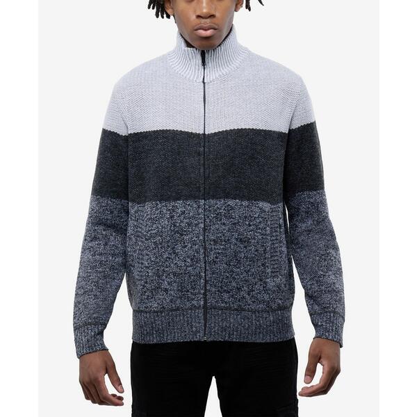カルチュラ メンズ ニット&セーター アウター Men's Full Zip Mock Neck Sweater With Fleece Lining H..