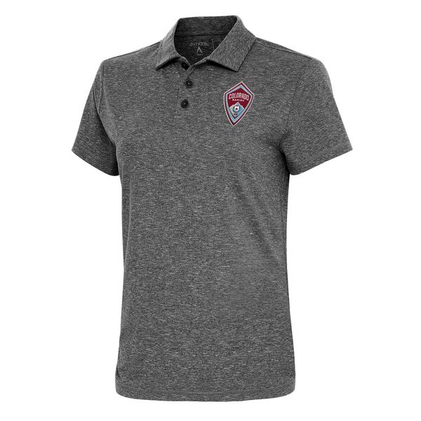 アンティグア レディース ポロシャツ トップス Colorado Rapids Antigua Women's Motivated Polo Heather Black