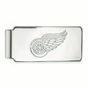 ロゴアート メンズ 財布 アクセサリー Detroit Red Wings Money Clip Silver