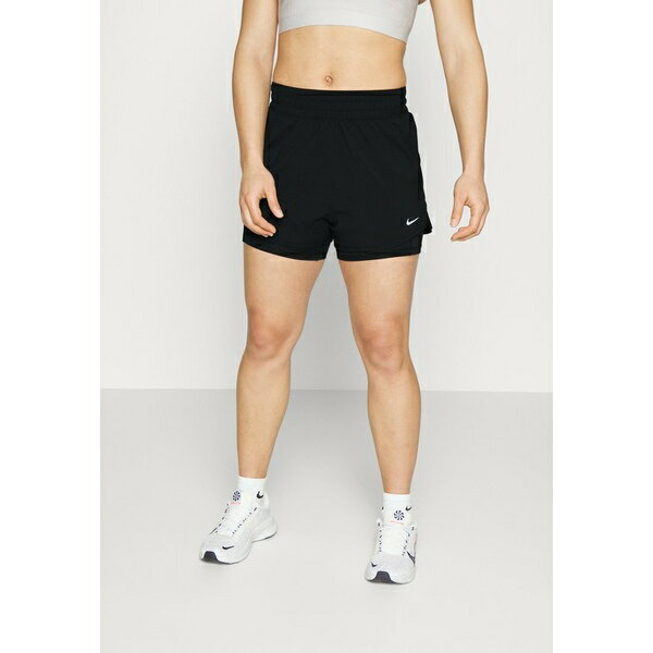 ナイキ レディース フィットネス スポーツ ONE SHORT - Sports shorts - black/silver