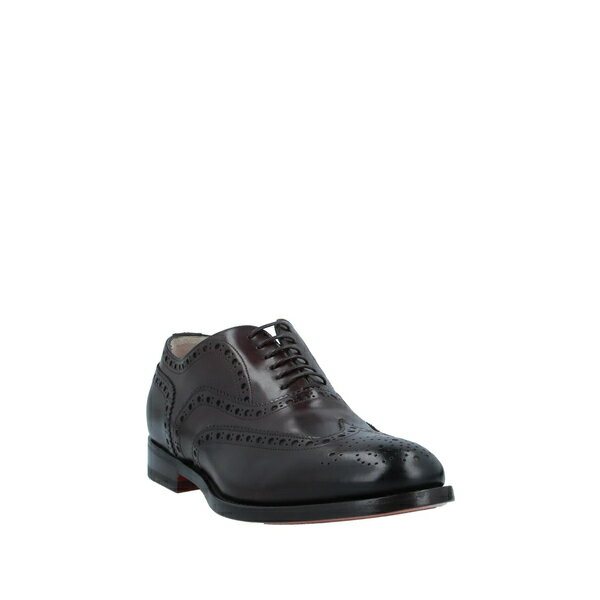 サントーニ SANTONI メンズ ドレスシューズ シューズ Lace-up shoes Dark brown