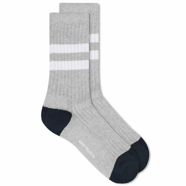 m[XvWFNg Y C A_[EFA Norse Projects Bjarki Cotton Sport Sock Grey